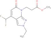 Methyl 3-(4-(difluoromethyl)-2-ethyl-6-oxo-2H-pyrazolo[3,4-b]pyridin-7(6H)-yl)propanoate