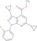 Methyl 3,6-dicyclopropyl-1-(2-fluorophenyl)-1H-pyrazolo[3,4-b]pyridine-4-carboxylate