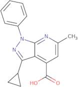 3-Cyclopropyl-6-methyl-1-phenyl-1H-pyrazolo[3,4-b]pyridine-4-carboxylic acid