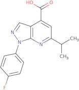 1-(4-Fluorophenyl)-6-(propan-2-yl)-1H-pyrazolo[3,4-b]pyridine-4-carboxylic acid