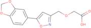 2-{[5-(1,3-Dioxaindan-5-yl)-1,2-oxazol-3-yl]methoxy}acetic acid