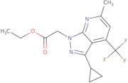 Ethyl 2-(3-cyclopropyl-6-methyl-4-(trifluoromethyl)-1H-pyrazolo[3,4-b]pyridin-1-yl)acetate