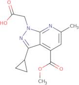 2-[3-Cyclopropyl-4-(methoxycarbonyl)-6-methyl-1H-pyrazolo[3,4-b]pyridin-1-yl]acetic acid