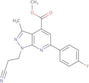 Methyl 1-(2-cyanoethyl)-6-(4-fluorophenyl)-3-methyl-1H-pyrazolo[3,4-b]pyridine-4-carboxylate