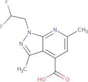 1-(2,2-Difluoroethyl)-3,6-dimethyl-1H-pyrazolo[3,4-b]pyridine-4-carboxylic acid