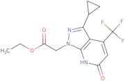 Ethyl [3-cyclopropyl-6-oxo-4-(trifluoromethyl)-6,7-dihydro-1H-pyrazolo[3,4-b]pyridin-1-yl]acetate