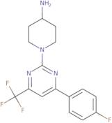 1-[4-(4-Fluorophenyl)-6-(trifluoromethyl)pyrimidin-2-yl]piperidin-4-amine