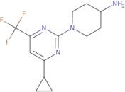 1-[4-Cyclopropyl-6-(trifluoromethyl)pyrimidin-2-yl]piperidin-4-amine