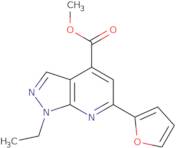 Methyl 1-ethyl-6-(furan-2-yl)-1H-pyrazolo[3,4-b]pyridine-4-carboxylate