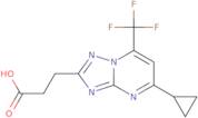 3-[5-Cyclopropyl-7-(trifluoromethyl)-[1,2,4]triazolo[1,5-a]pyrimidin-2-yl]propanoic acid
