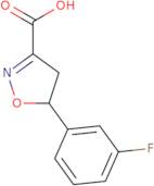5-(3-Fluorophenyl)-4,5-dihydro-1,2-oxazole-3-carboxylic acid