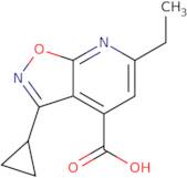 3-Cyclopropyl-6-ethyl-[1,2]oxazolo[5,4-b]pyridine-4-carboxylic acid