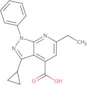 3-Cyclopropyl-6-ethyl-1-phenyl-1H-pyrazolo[3,4-b]pyridine-4-carboxylic acid