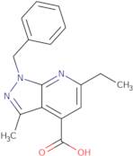 1-Benzyl-6-ethyl-3-methyl-1H-pyrazolo[3,4-b]pyridine-4-carboxylic acid