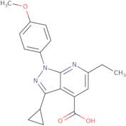 3-Cyclopropyl-6-ethyl-1-(4-methoxyphenyl)-1H-pyrazolo[3,4-b]pyridine-4-carboxylic acid
