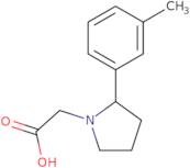 [2-(3-Methylphenyl)pyrrolidin-1-yl]acetic acid