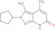 2-Cyclopentyl-3,4-dimethyl-2,7-dihydro-6H-pyrazolo[3,4-b]pyridin-6-one