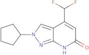 2-Cyclopentyl-4-(difluoromethyl)-2H,6H,7H-pyrazolo[3,4-b]pyridin-6-one
