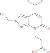 3-[4-(Difluoromethyl)-2-ethyl-6-oxo-2H,6H,7H-pyrazolo[3,4-b]pyridin-7-yl]propanoic acid