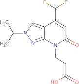 3-[4-(Difluoromethyl)-6-oxo-2-(propan-2-yl)-2H,6H,7H-pyrazolo[3,4-b]pyridin-7-yl]propanoic acid