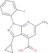 3-Cyclopropyl-1-(2-fluorophenyl)-6-methyl-1H-pyrazolo[3,4-b]pyridine-4-carboxylic acid