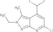 6-Chloro-4-(difluoromethyl)-2-ethyl-3-methyl-2H-pyrazolo[3,4-b]pyridine
