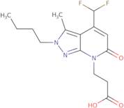 3-[2-Butyl-4-(difluoromethyl)-3-methyl-6-oxo-2H,6H,7H-pyrazolo[3,4-b]pyridin-7-yl]propanoic acid
