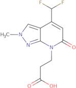 3-[4-(Difluoromethyl)-2-methyl-6-oxo-2H,6H,7H-pyrazolo[3,4-b]pyridin-7-yl]propanoic acid