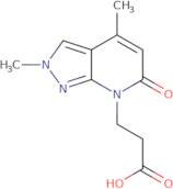 3-(2,4-Dimethyl-6-oxo-2,6-dihydro-7H-pyrazolo[3,4-b]pyridin-7-yl)propanoic acid