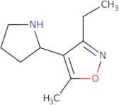 3-Ethyl-5-methyl-4-(pyrrolidin-2-yl)-1,2-oxazole