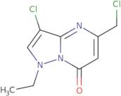 3-Chloro-5-(chloromethyl)-1-ethylpyrazolo[1,5-a]pyrimidin-7(1H)-one