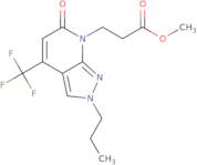 Methyl 3-[6-oxo-2-propyl-4-(trifluoromethyl)-2,6-dihydro-7H-pyrazolo[3,4-b]pyridin-7-yl]propanoate
