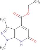 Ethyl 1,3-dimethyl-6-oxo-1H,6H,7H-pyrazolo[3,4-b]pyridine-4-carboxylate