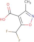 5-(Difluoromethyl)-3-methyl-1,2-oxazole-4-carboxylic acid