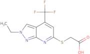 2-{[2-Ethyl-4-(trifluoromethyl)-2H-pyrazolo[3,4-b]pyridin-6-yl]sulfanyl}acetic acid