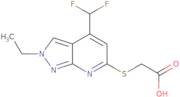 2-{[4-(Difluoromethyl)-2-ethyl-2H-pyrazolo[3,4-b]pyridin-6-yl]sulfanyl}acetic acid