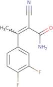 (2E)-2-Cyano-3-(3,4-difluorophenyl)but-2-enamide
