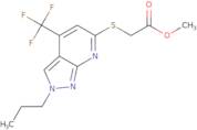 Methyl 2-((2-propyl-4-(trifluoromethyl)-2H-pyrazolo[3,4-b]pyridin-6-yl)thio)acetate