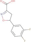 5-(3,4-Difluorophenyl)-4,5-dihydro-1,2-oxazole-3-carboxylic acid