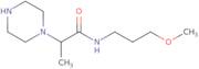 N-(3-Methoxypropyl)-2-(piperazin-1-yl)propanamide