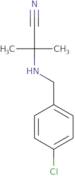 2-{[(4-Chlorophenyl)methyl]amino}-2-methylpropanenitrile