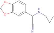 2-(2H-1,3-Benzodioxol-5-yl)-2-(cyclopropylamino)acetonitrile