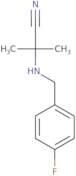 2-{[(4-Fluorophenyl)methyl]amino}-2-methylpropanenitrile