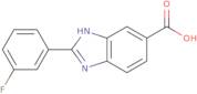 2-(3-Fluorophenyl)-1H-1,3-benzodiazole-5-carboxylic acid