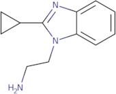2-(2-Cyclopropyl-1H-1,3-benzodiazol-1-yl)ethan-1-amine