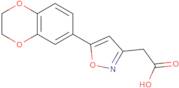 [5-(2,3-Dihydro-1,4-benzodioxin-6-yl)isoxazol-3-yl]acetic acid