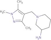 1-[(Trimethyl-1H-pyrazol-4-yl)methyl]piperidin-3-amine