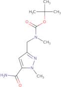 tert-Butyl ((5-carbamoyl-1-methyl-1H-pyrazol-3-yl)methyl)(methyl)carbamate