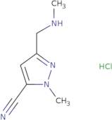 2-Methyl-5-[(methylamino)methyl]pyrazole-3-carbonitrile HCl