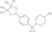 1-methyl-4-{1-[4-(tetramethyl-1,3,2-dioxaborolan-2-yl)phenyl]cyclopropyl}piperazine
